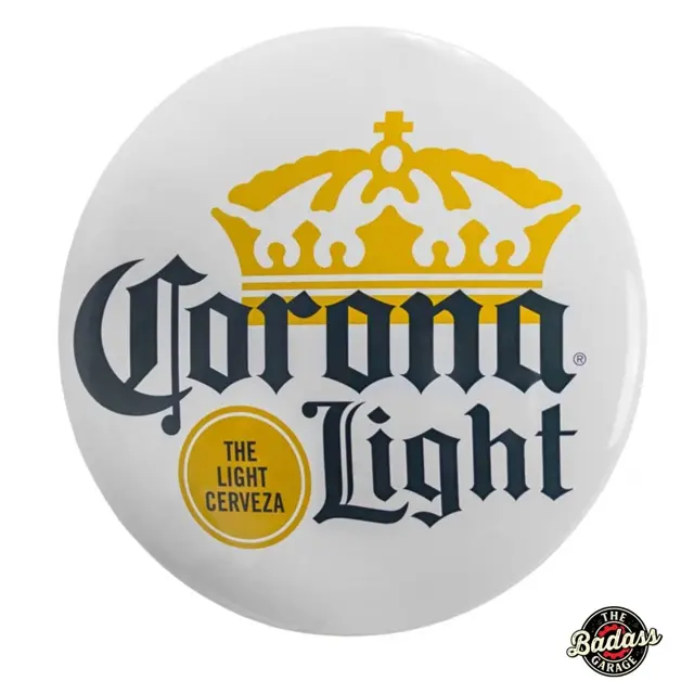 Corona Light Domed Metal Sign