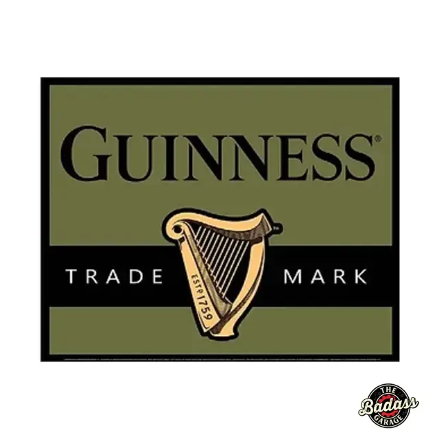 Guinness Flat Rectangle Tin Sign