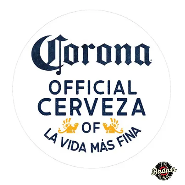 Corona Official Cervenza Domed Metal Sign