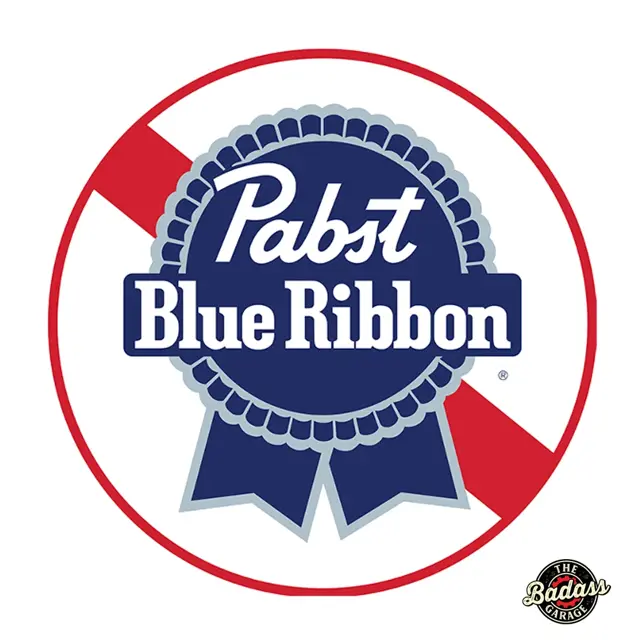 Pabst Blue Ribbon Domed Metal Sign 15" Round Dome Metal Sign