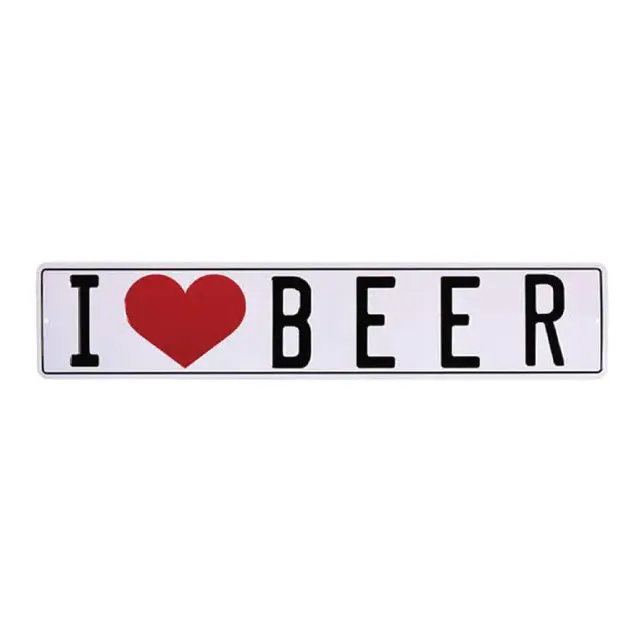 I Love Beer Street Sign
