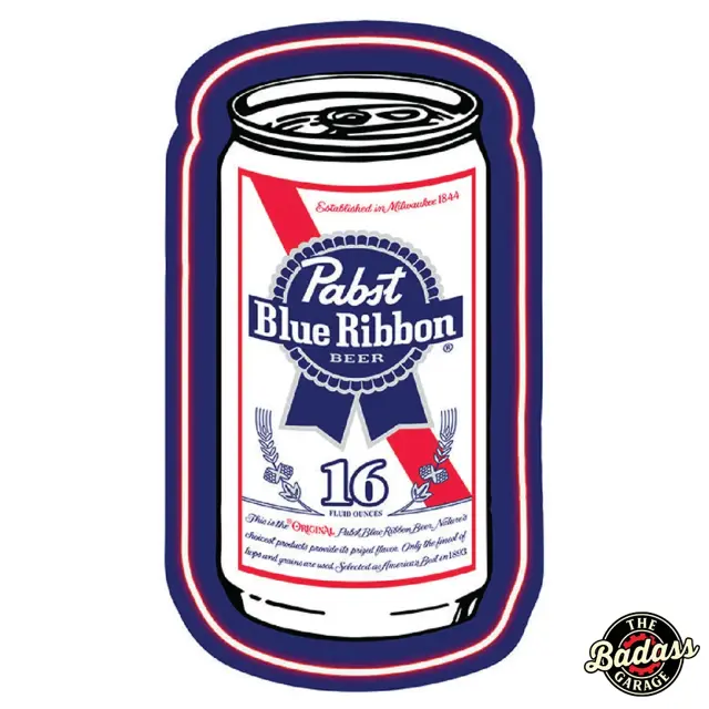 Pabst Blue Ribbon Can Shaped LED Wall Plaque