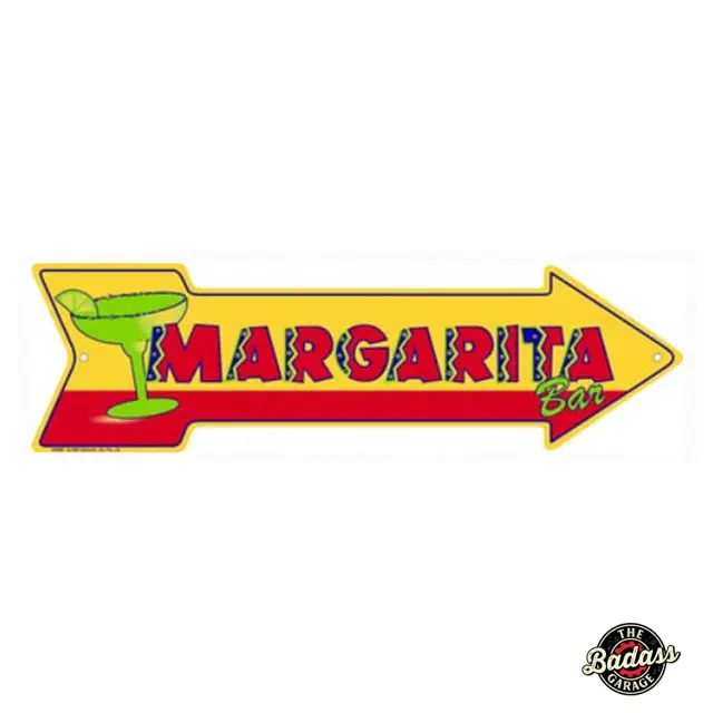 Margarita 20" Embossed Tin Arrow Sign