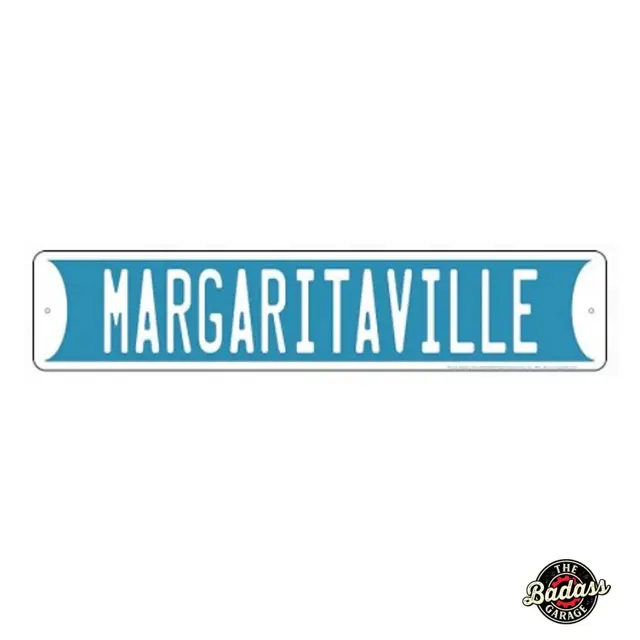 Margaritaville Bar Room Tiki 24" Embossed Tin Street Sign