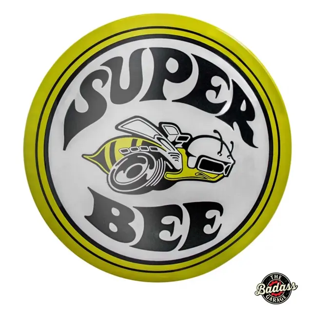 Super Bee Domed Metal Sign