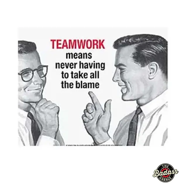 Teamwork Flat Rectangle Tin Sign