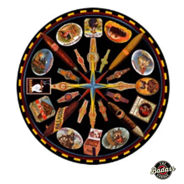 Cuban Cigars Domed Metal Sign