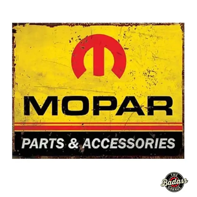 Mopar Parts and Accessories Flat Rectangle Tin Sign