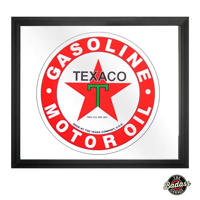 Texaco Screenprinted Mirror