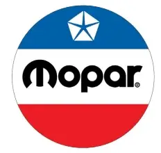 Mopar Logo 12" Round Metal Sign