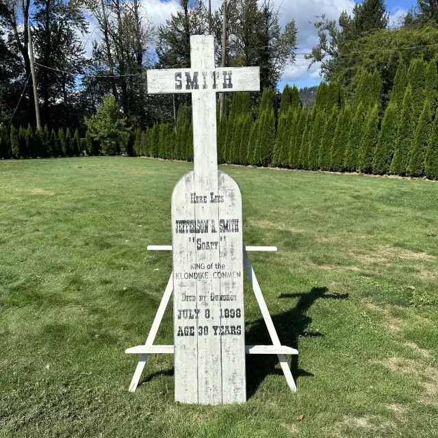 Sopy" Smith Grave Marker Hand Painted Wood Sign