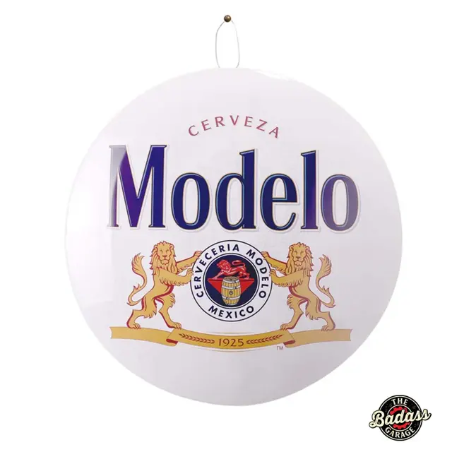 Modelo Domed Metal Sign