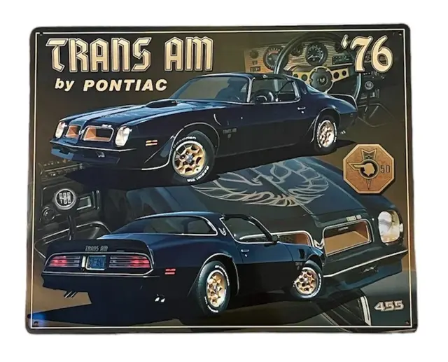 1976 Trans Am Flat Rectangle Tin sign