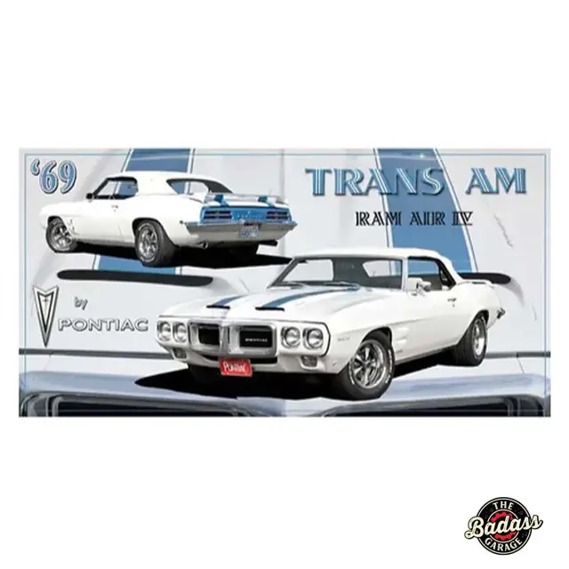 1969 Trans Am Flat Rectangle Tin Sign