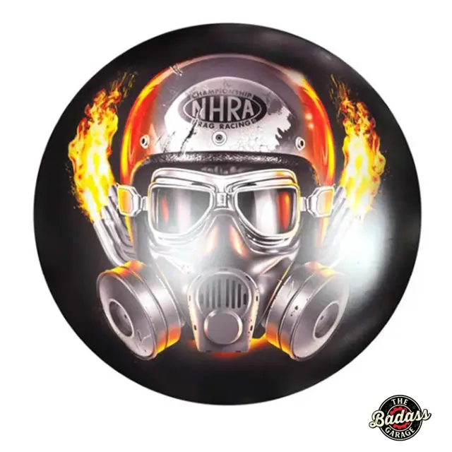 NHRA Game Face Domed Metal Sign