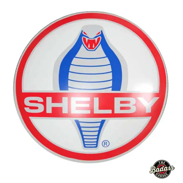 Shelby Cobra Domed Metal Sign