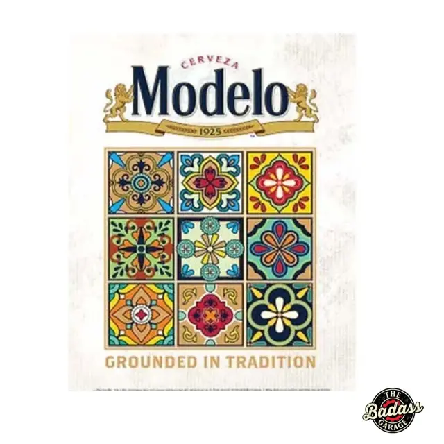 Modelo Tiles Flat Rectangle Tin Sign