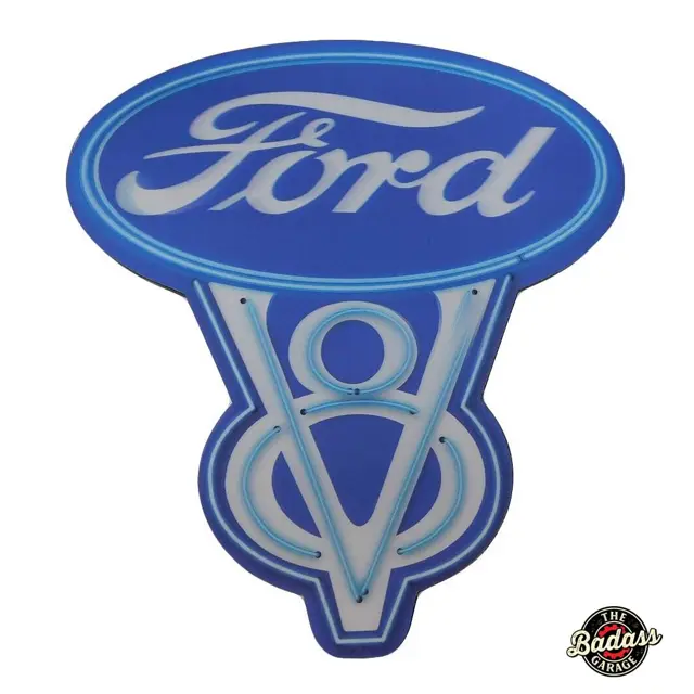 Ford V8 Lenticular MDF Sign