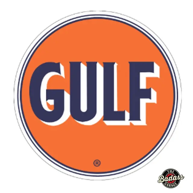 Gulf Oil Round Metal Sign