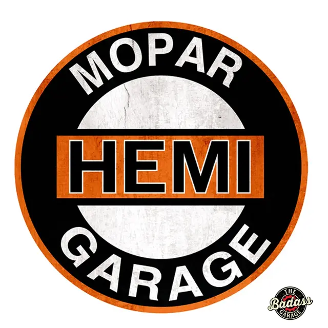 Mopar Hemi Garage 30" Metal Sign