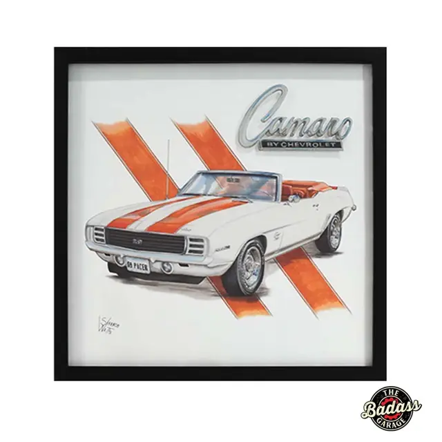 Camaro Pacer 16"x16" -.75" Screen Printed Shadowbox
