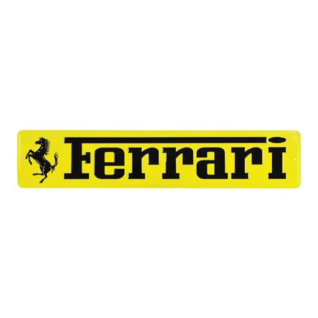 Yellow Ferrari Street Sign