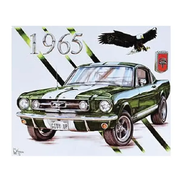 1965 Ford GT Flat Rectangle Tin Sign