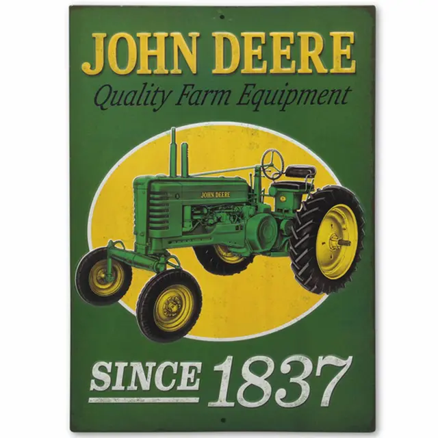 John Deere Tractor Since 1837 Metal Sign