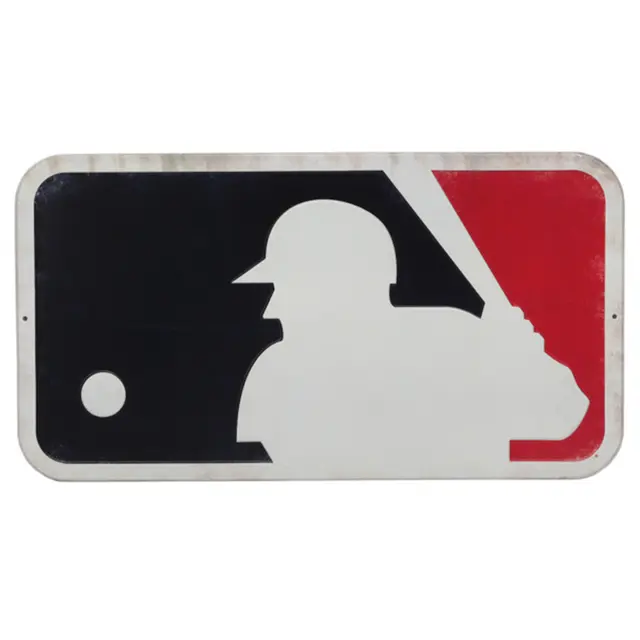 MLB Logo Embossed Metal Sign