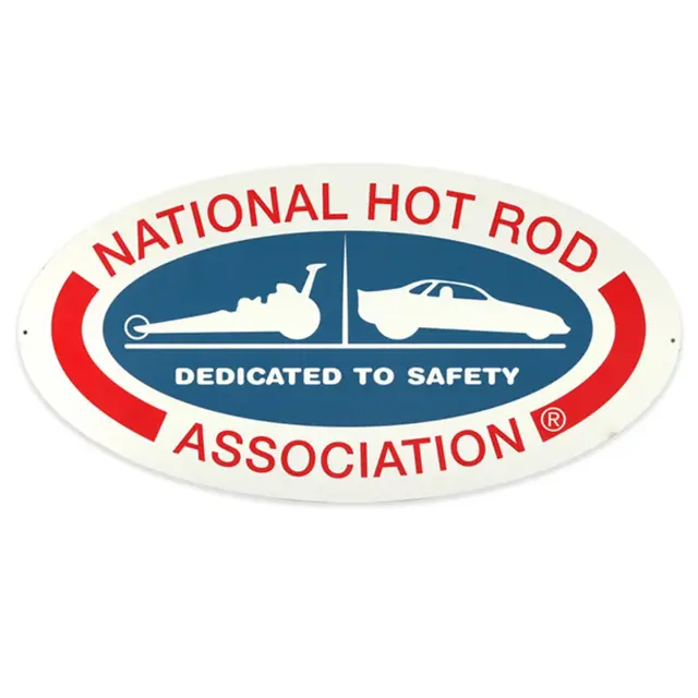 National Hot Rod Association Saftey NHRA 22" X-Metal Sign
