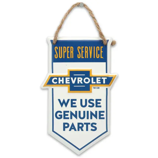 Chevrolet Sheild Embossed Metal Sign