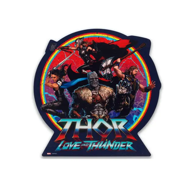 Marvel Thor Group Love & Thunder Shaped Metal Sign