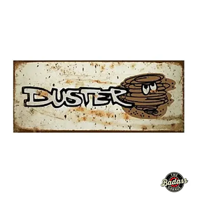 Duster Flat Rectangle Tin Sign
