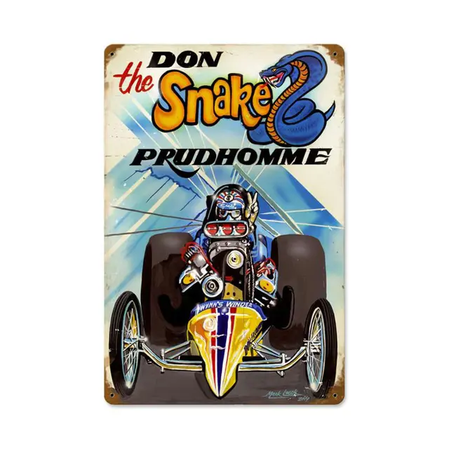 Prudhomme The Snake Plasma Cut Steel Sign 12"x18"