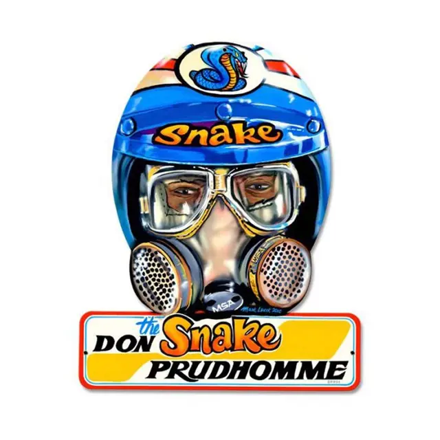 Don Prudhomme Helmet Plasma Cut Steel Sign 13"x16"
