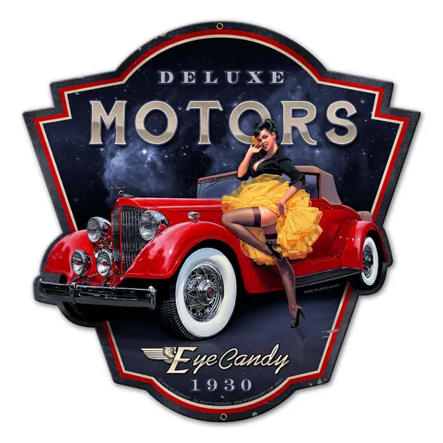Eye Candy Motors Plasma Cut Steel Sign 16"x16"