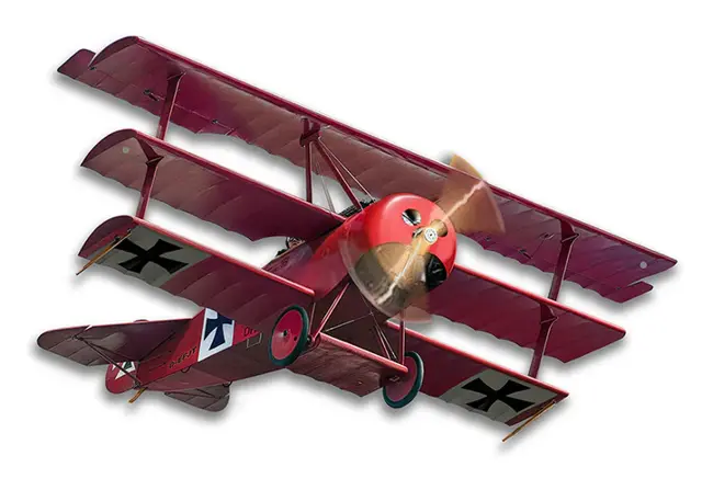 Fokker Tri-Plane Plasma Cut Steel Sign 19"x14"