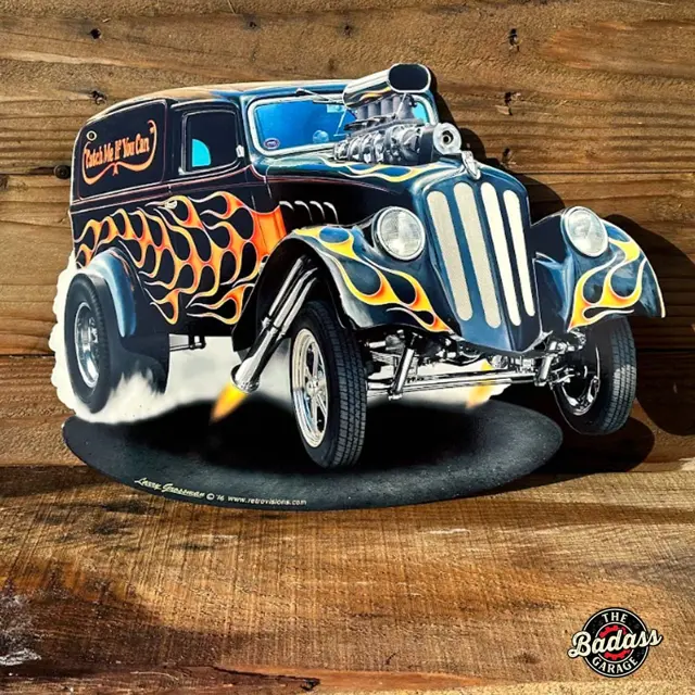 Wild Willys Cut-out Vintage Sign 18"x13"