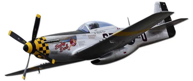 P-51 Mustang Air Plane Plasma Cut Steel Sign 30"x12"