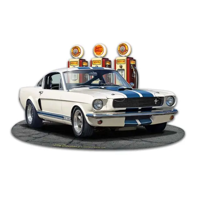 1965 Mustang GT 350 WG Plasma Cut Steel Sign 18"x11"