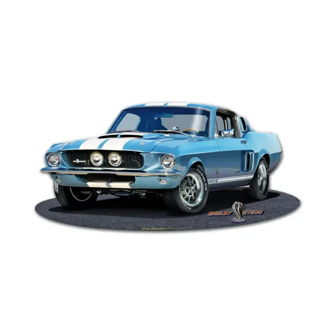 1967 Shelby Mustang GT500 Plasma Cut Steel Sign 18"x8"