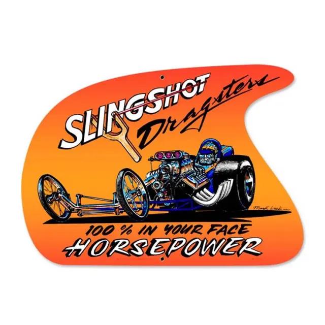 Slingshot Plasma Cut Steel Sign 18"x14"