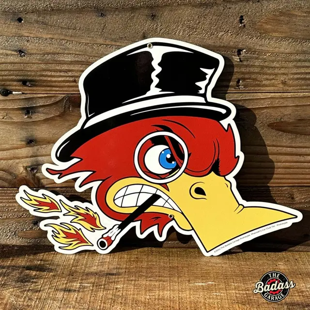 Pharoahs Car Club Mascot "Da Bird" Shaped 16" Steel Sign
