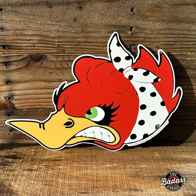 Pharoahs Car Club Mascot "Mona" 16" Shaped Steel Sign