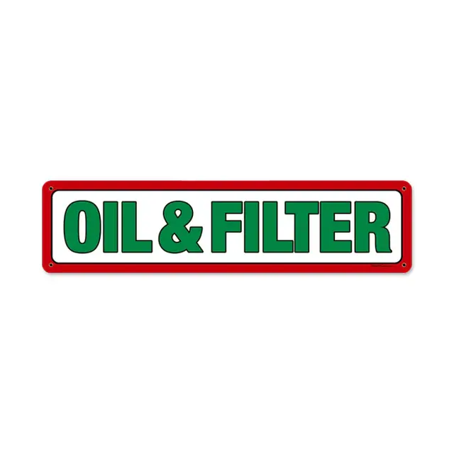 Texaco Oil And Filter Plasma Cut Steel Sign 20"x5"