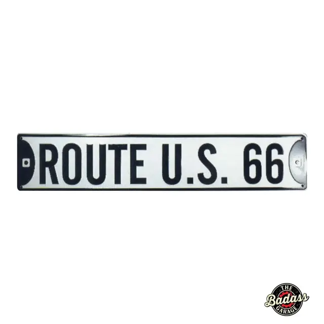 Route U.S. 66 24" Embossed Tin Street Sign