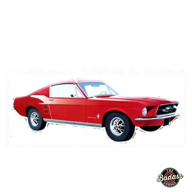 Ford Mustang Die Cut Embossed Tin Sign